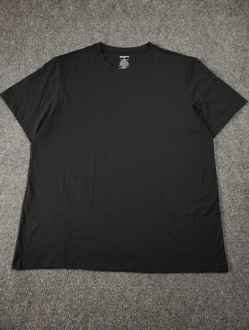 Bombas T Shirt Mens XL Short Sleeve Crew Neck Black Cotton Blend Casual